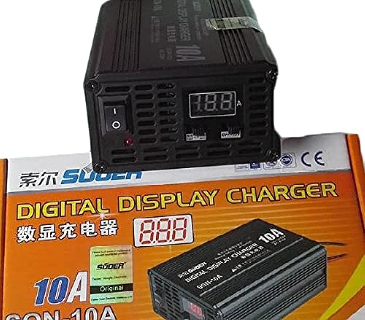 SUOER 10A Car Battery charger 12V&6V,Fast/Auto with selectors SON-10A - 2724